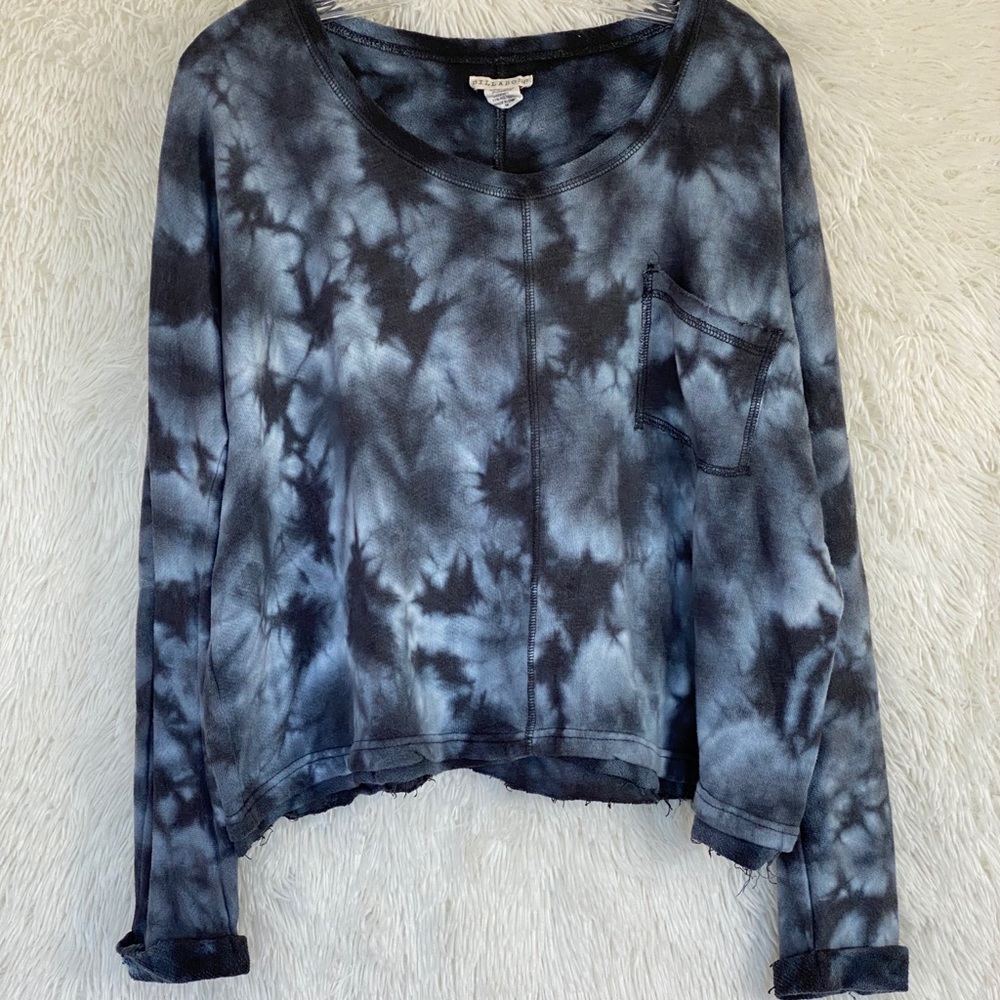 Billabong Tie-Dye Distressed Sweater Size M